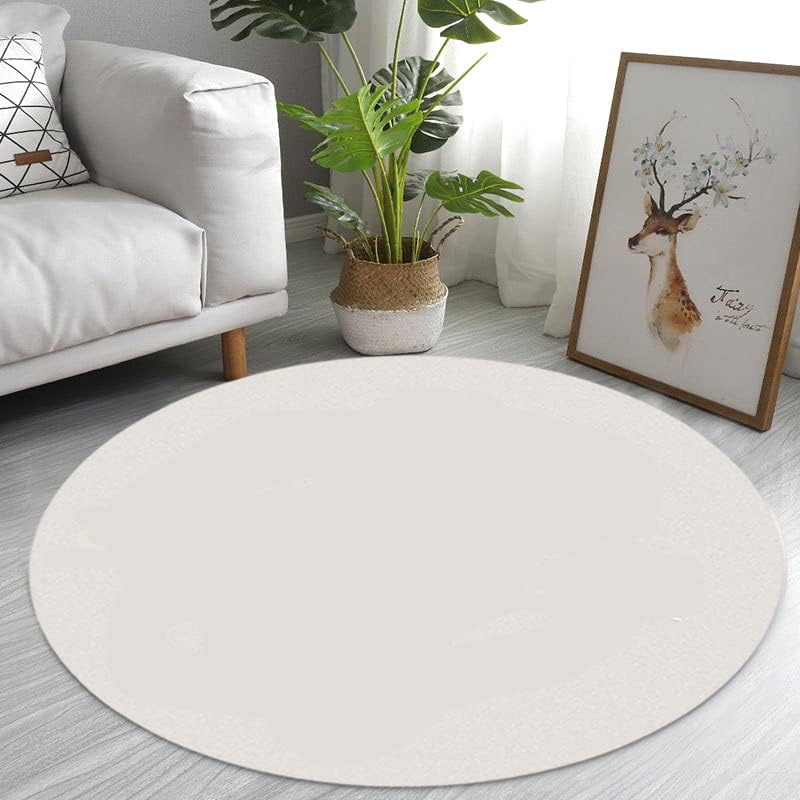 Lemon Yellow Round Area Rug Summer Farm Indoor Doormat Non-Slip Circluar Welcome Floor Mat Decoration Comfy Bath Rugs for Home Bedroom Living Room Carpet Home Decor 31 * 31inch/80 * 80cm