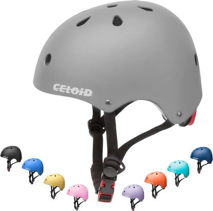 Kids Bike Helmet,Toddler Skateboard Helmets for Ages 2-3-5-8-14 Years Boys Girls，Adjustable Multi-Sport Bicycle Skateboarding Football Roller Skating Scooter Rollerblade Balance Bike Helmet