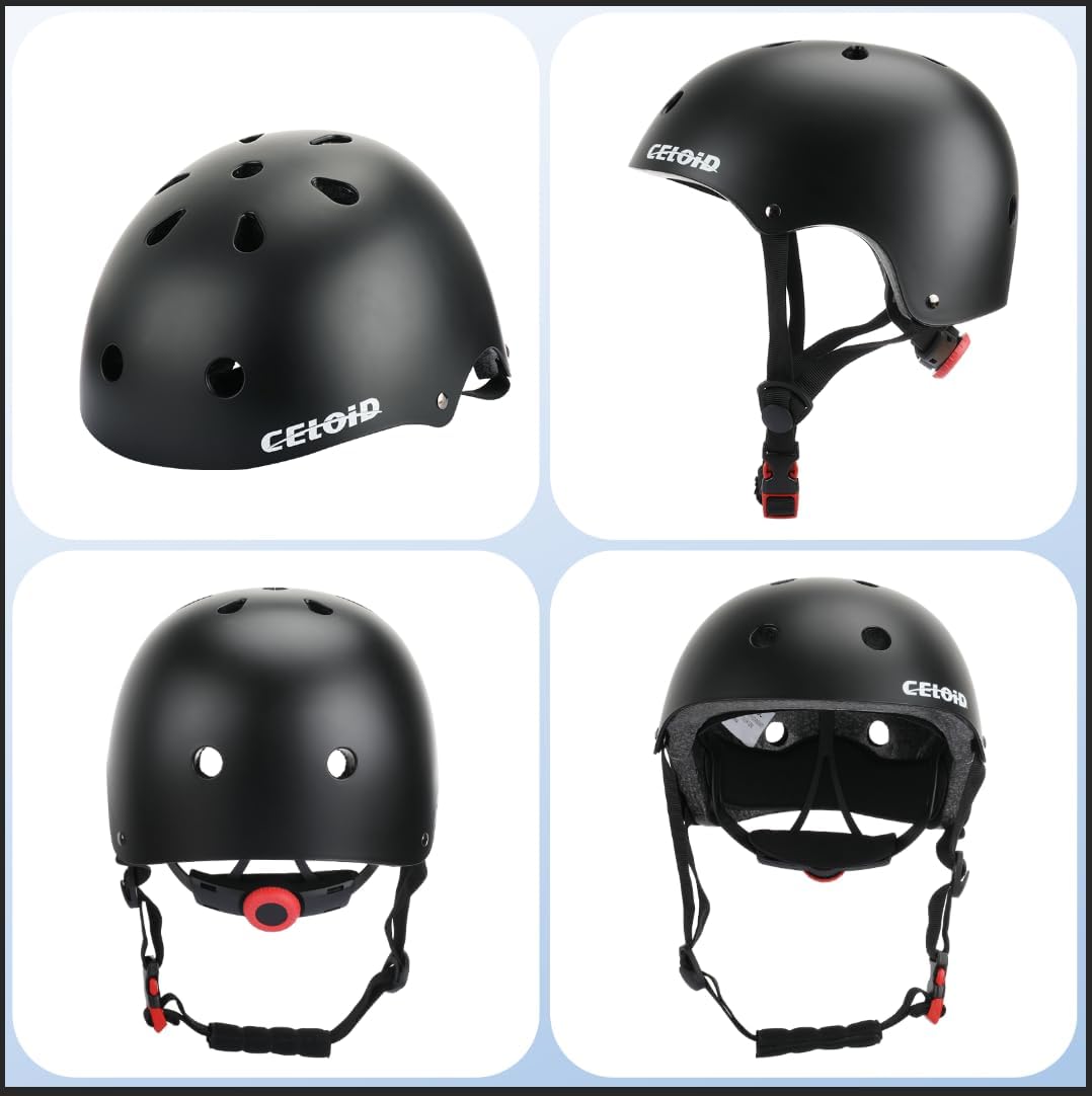 Kids Bike Helmet,Toddler Skateboard Helmets for Ages 2-3-5-8-14 Years Boys Girls，Adjustable Multi-Sport Bicycle Skateboarding Football Roller Skating Scooter Rollerblade Balance Bike Helmet