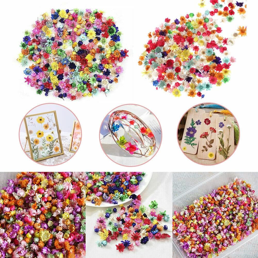 710pcs DIY Dried Flowers Scattered Aromatherapy Candle Epoxy Resin Pendant