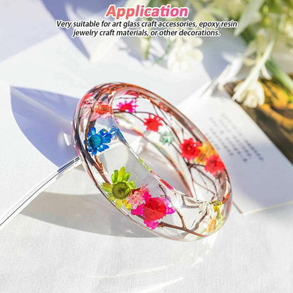 710pcs DIY Dried Flowers Scattered Aromatherapy Candle Epoxy Resin Pendant