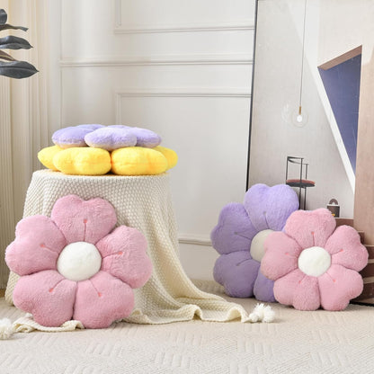 Flower Pillow, Cute Decorative Throw Pillows for Couch Bed | Yellow Flower Shaped Pillow with Soft Plush, 15" Cute Daisy Pillow Dorm Decor Floor Seating Cushion