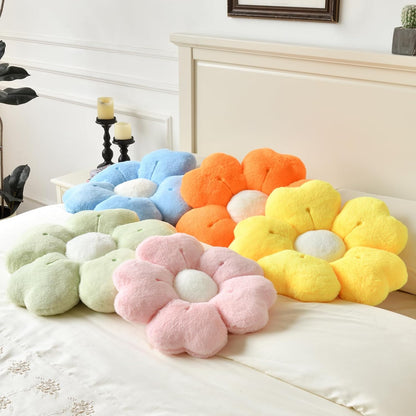 Flower Pillow, Cute Decorative Throw Pillows for Couch Bed | Yellow Flower Shaped Pillow with Soft Plush, 15" Cute Daisy Pillow Dorm Decor Floor Seating Cushion