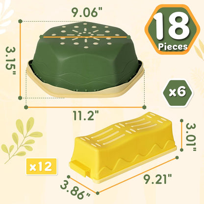 18 Pieces Non-Slip Balance Beam Stepping Stones for Kids 3 Years + Stackable Obstacle Course Balance Board for Toddlers Thicken Plastic Hold up 220LBS Indoor Outdoor Sensory Toy