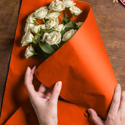 Orange Tissue Paper for Gift Bags - 30 Sheets of Orange Wrapping Tissue Paper Bulk Packaging Paper for Weddings Birthday DIY Project Christmas Halloween Thanksgiving Gift Wrapping Crafts Decor