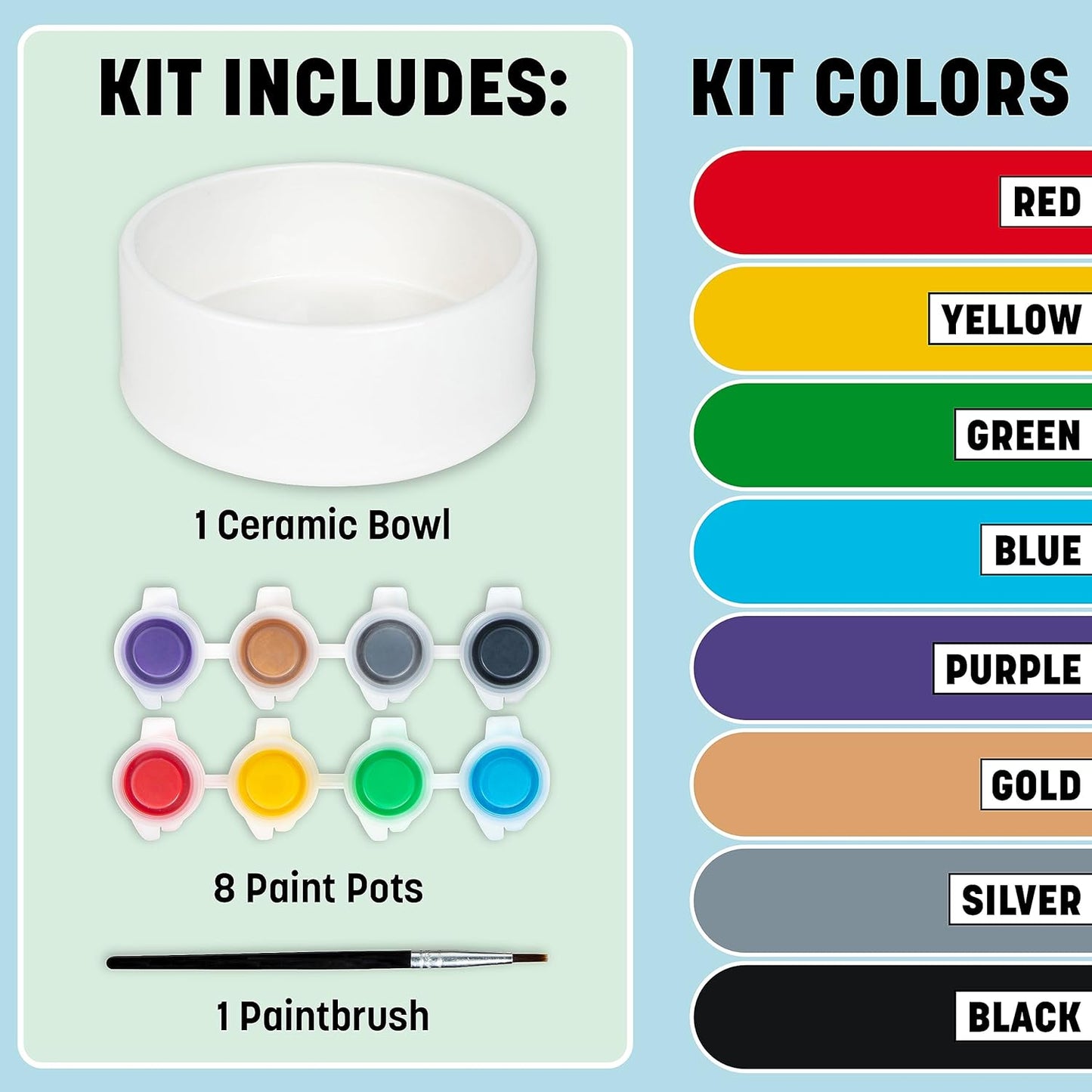 Painted by Me Ceramic Painting Kit - Pet Bowl