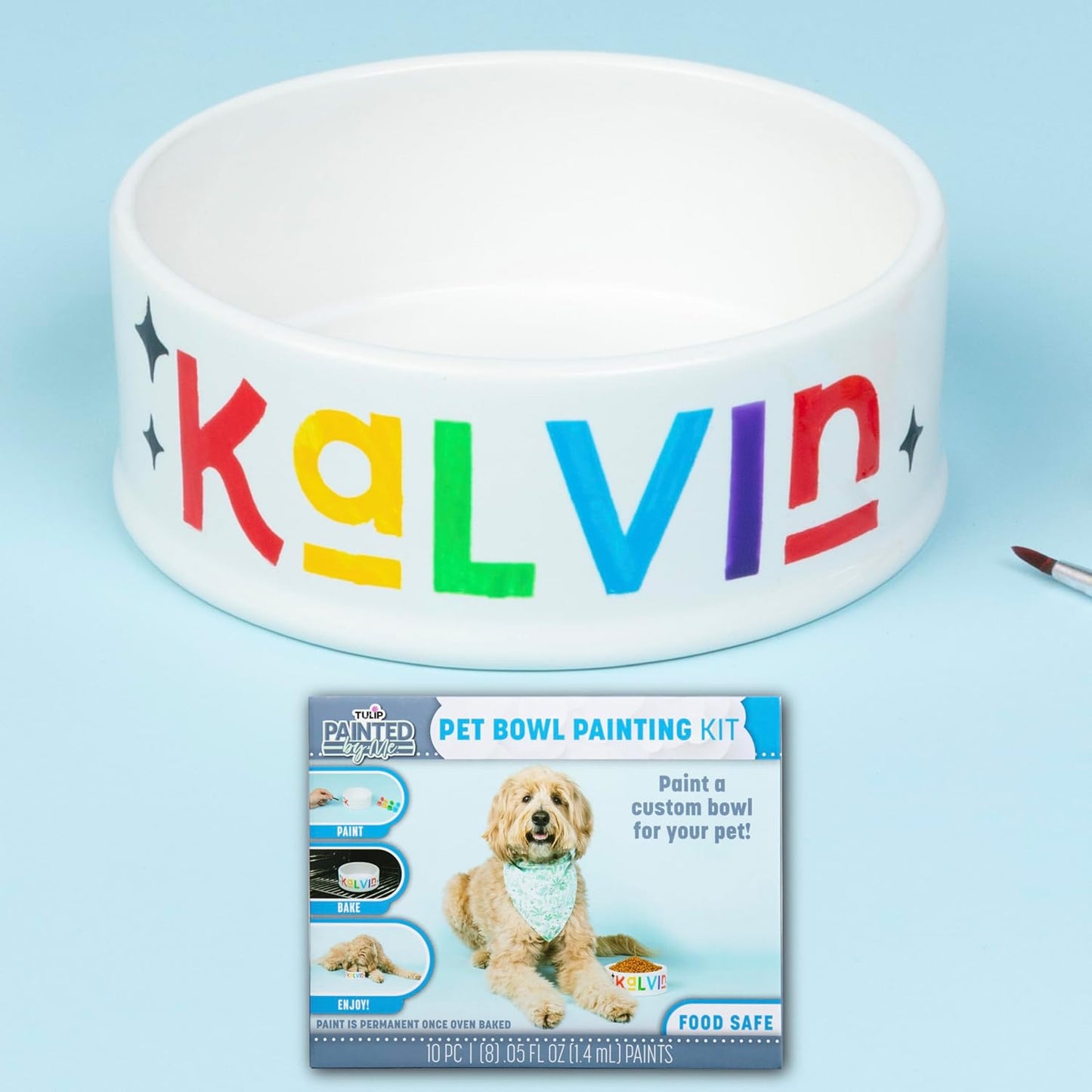Painted by Me Ceramic Painting Kit - Pet Bowl