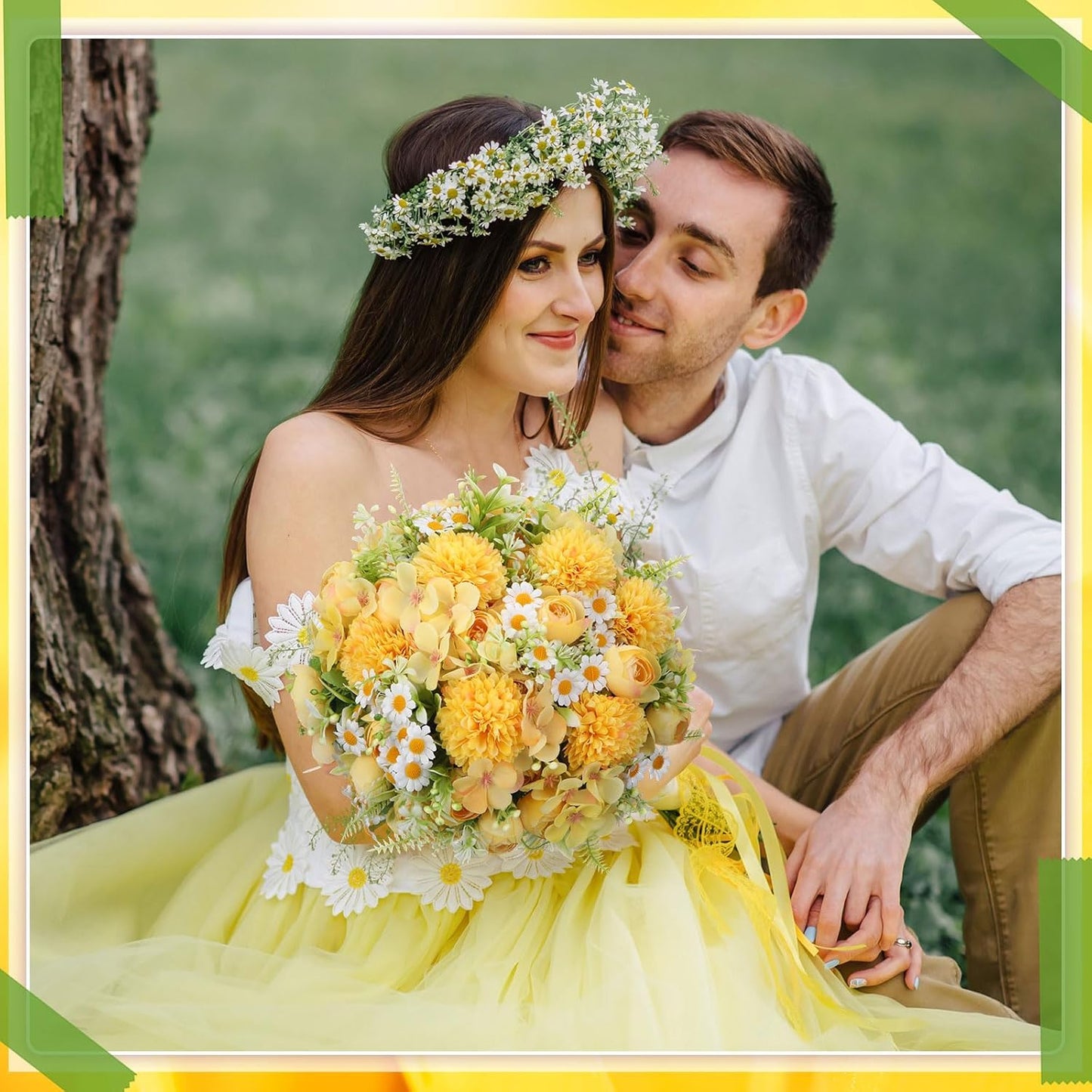 Peonies Artificial Flowers Faux Roses Silk Flowers Hydrangea Artificial Bouquet for Wedding Table Centerpiece Floral Vase Home Office Bridal Decor(Light Yellow,12 Bundles)