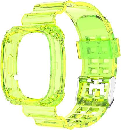 Compatible with Fitbit Sense/Fitbit Versa 3 Watch Bands for Women Men,Classic Replacement Soft Sport Case Band Accessories for Fitbit Sense/Fitbit Versa 3 Smart Watch Wristbands (Yellow)