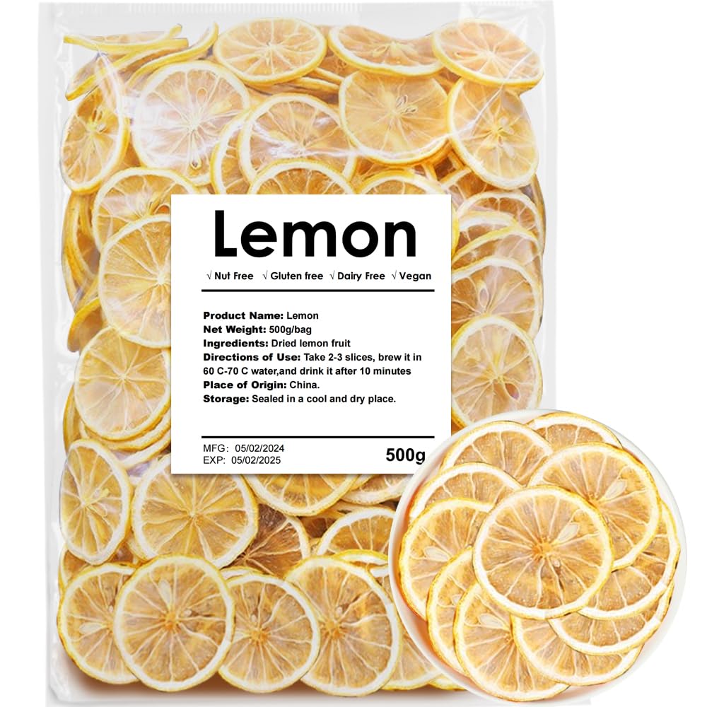 17.6oz/500g Dehydrated Dry Lemon for Cocktails (17.6 oz)