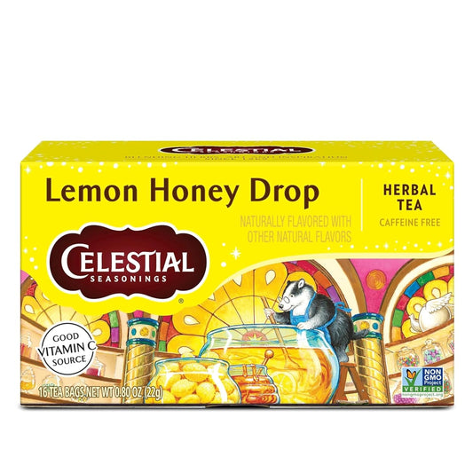 Lemon Honey Drop Herbal Tea, 16 Tea Bags Box