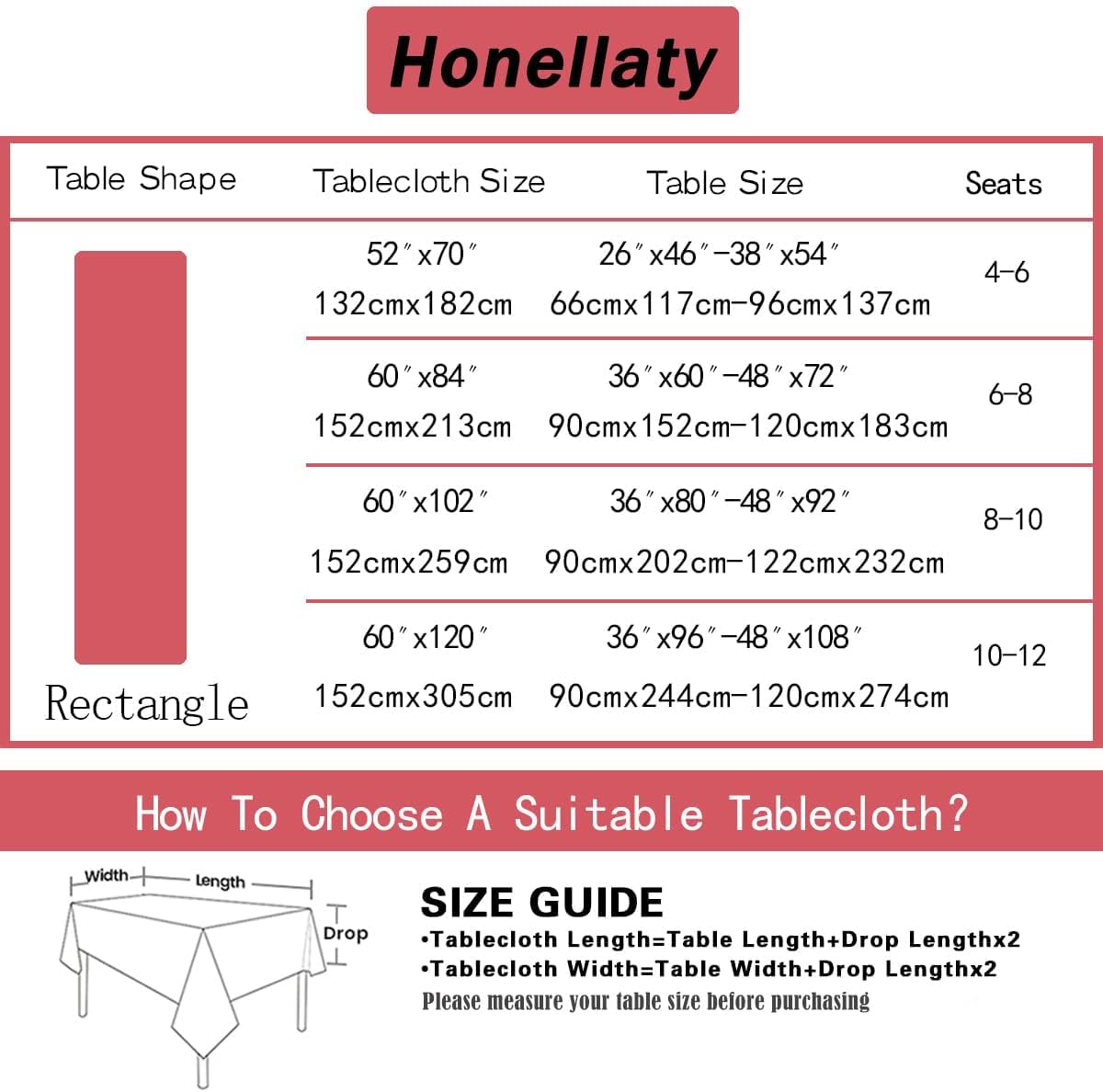 Honellaty Summer Tablecloth for Rectangle Tables, Lemon Print Table Cloth, Spill-Proof Wrinkle Free Polyester Table Cover for Dining, Kitchen, Daily Use, 52x70 Inch