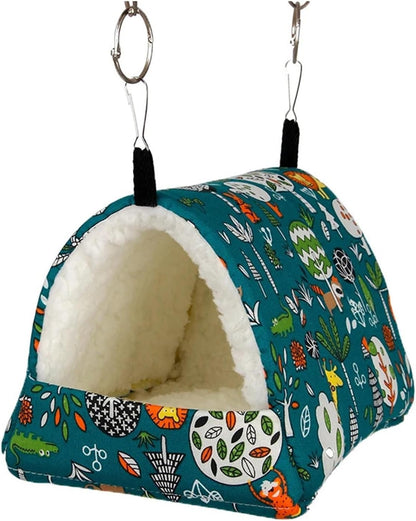 Cotton Small Pet Nest - Warm Sleeping Bag for Hamsters Hedgehogs Parrots(Yellow,S)