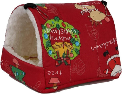 Cotton Small Pet Nest - Warm Sleeping Bag for Hamsters Hedgehogs Parrots(Yellow,S)