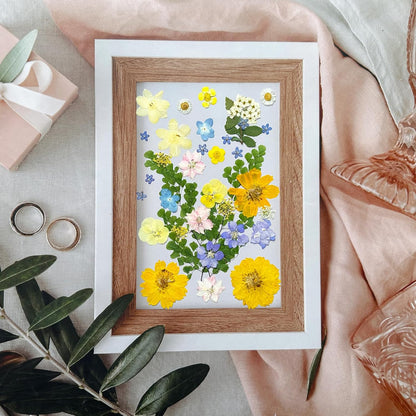34Pcs Pressed Dried Flowers for Resin, Assorted Real Natural Bulk Dry Leaves for DIY Art Crafts, Epoxy Molds, Jewelry, Soap, Candle Making, Nails Decors
