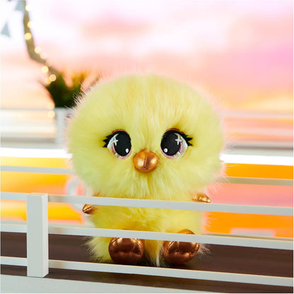P.Lushes Designer Fashion Pets Gia Fluffertin Premium Chick Stuffed Animal, Yellow, 6”