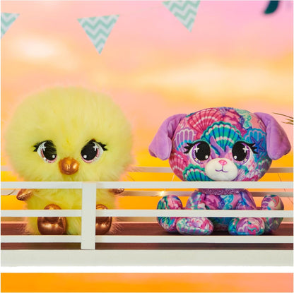 P.Lushes Designer Fashion Pets Gia Fluffertin Premium Chick Stuffed Animal, Yellow, 6”