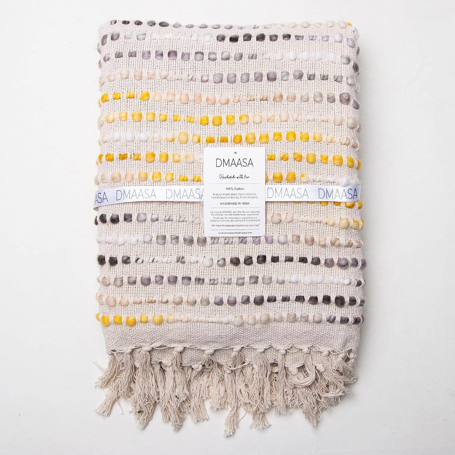 Cream Cotton Cable Knit Throw Blanket for Couch Sofa Bed, Home Decorative Lightweight Woven Throw Blankets (Cotton, Yellow Black)
