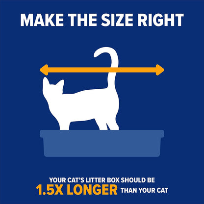 Rimmed Cat Litter Box with High Sides and Microban, Made in USA | Tall sturdy walls help contain spray, scatter and spills, easy everyday scooping, durable tray suits messy diggers at home