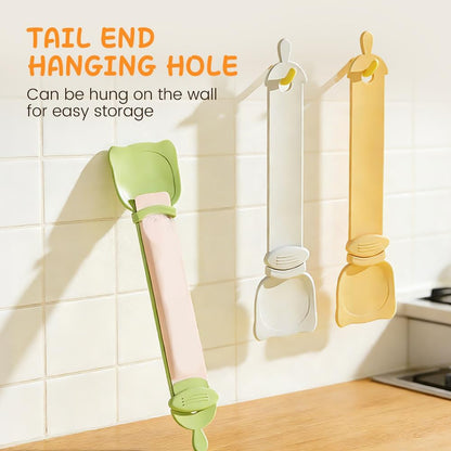 Lickable Cat Treat Spoon Kitten Strip Squeeze Spoons, Beige+Green+Yellow | Pet Food Dispenser for Wet Food & Tube Treats