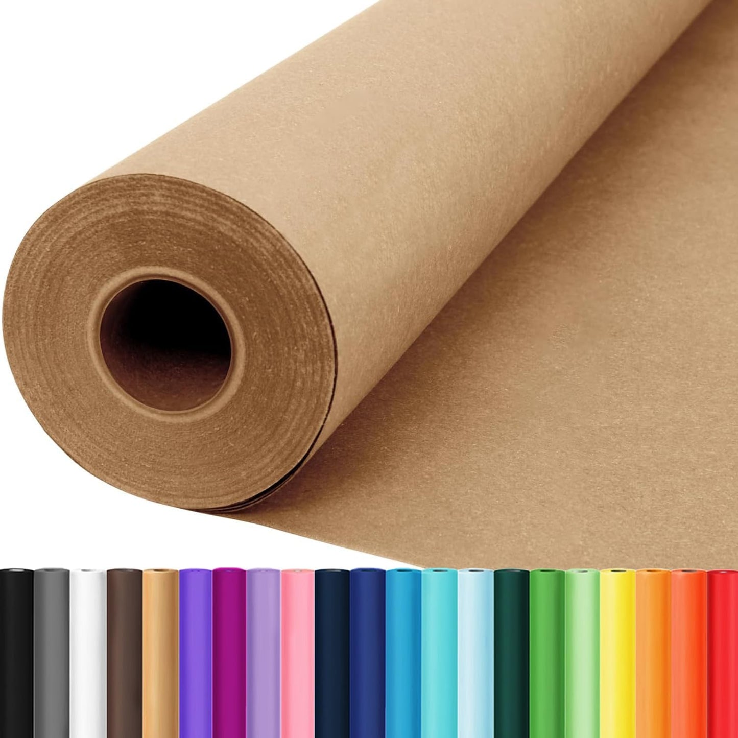 Yellow Wrapping Paper Craft Kraft Paper Roll 15"x450",Bulletin Board Paper | Arts & Crafts, Gift Wrapping Bouquet Flower Packing Painting Drawing Paint Easel Poster Chart Decorative Paper, Art Supplies