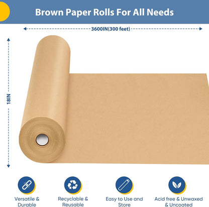 Yellow Wrapping Paper Craft Kraft Paper Roll 15"x450",Bulletin Board Paper | Arts & Crafts, Gift Wrapping Bouquet Flower Packing Painting Drawing Paint Easel Poster Chart Decorative Paper, Art Supplies