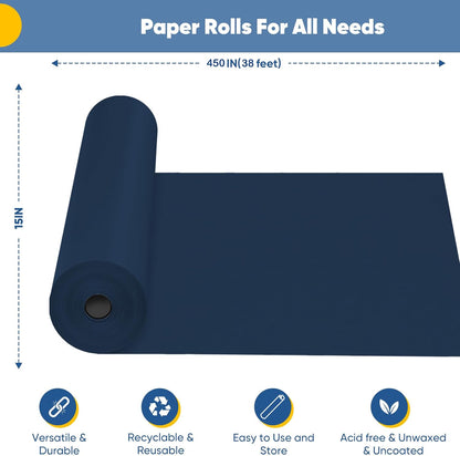 Yellow Wrapping Paper Craft Kraft Paper Roll 15"x450",Bulletin Board Paper | Arts & Crafts, Gift Wrapping Bouquet Flower Packing Painting Drawing Paint Easel Poster Chart Decorative Paper, Art Supplies