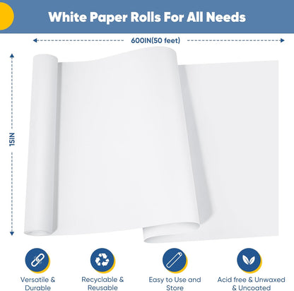 Yellow Wrapping Paper Craft Kraft Paper Roll 15"x450",Bulletin Board Paper | Arts & Crafts, Gift Wrapping Bouquet Flower Packing Painting Drawing Paint Easel Poster Chart Decorative Paper, Art Supplies