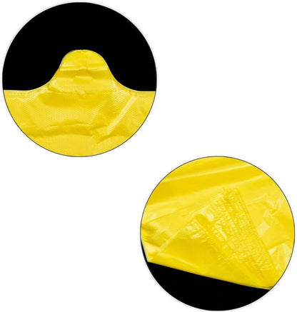 Yellow Plastic Bags with Handles, T Shirt Bags 12x20 Inch, 200 Count | Plastic Grocery Bags, Plastic Shopping Bags for Small Business and Retail Stores, Bolsas De Plastico Para Negocio