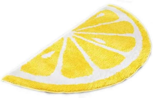 Lemon Cartoon Rug Carpet Water Absorption Non-Slip Kid's Bedroom Bathroom Door Mat Home Decor(Lemon)