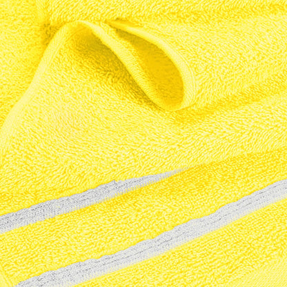 Ultra Soft 3 Pack Cotton Towel Set, Contains a Bath Towel 28x55 inch, a Hand Towel 16x24 inch & Wash Coth 12x12 inch, Ideal Everyday use, Compact & Lightweight - Lime Yellow, 71671