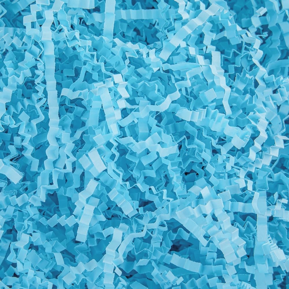 1/2 LB Crinkle Cut Paper Shredded Filler Paper for Gift Baskets Gift Box Confetti Paper Shreds Decoration Stuffing for Birthday, Weddings, Anniversaries, Christmas Wrapping Yellow