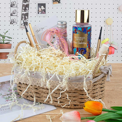 1/2 LB Crinkle Cut Paper Shredded Filler Paper for Gift Baskets Gift Box Confetti Paper Shreds Decoration Stuffing for Birthday, Weddings, Anniversaries, Christmas Wrapping Yellow
