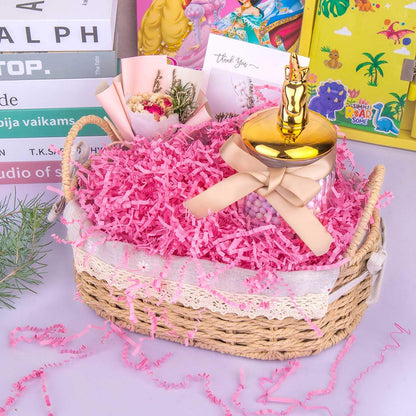 1/2 LB Crinkle Cut Paper Shredded Filler Paper for Gift Baskets Gift Box Confetti Paper Shreds Decoration Stuffing for Birthday, Weddings, Anniversaries, Christmas Wrapping Yellow