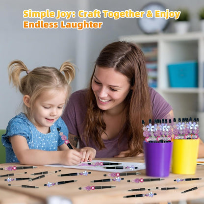210 Pieces DIY Beadable Pen Bulk Kit – 70PCS Ballpoint Pen with Refills & Bags – Perfect for Beads Pens Supplies, Beaded Pens for DIY Crafting – Office Supplies & Teacher Accessories (Yellow)