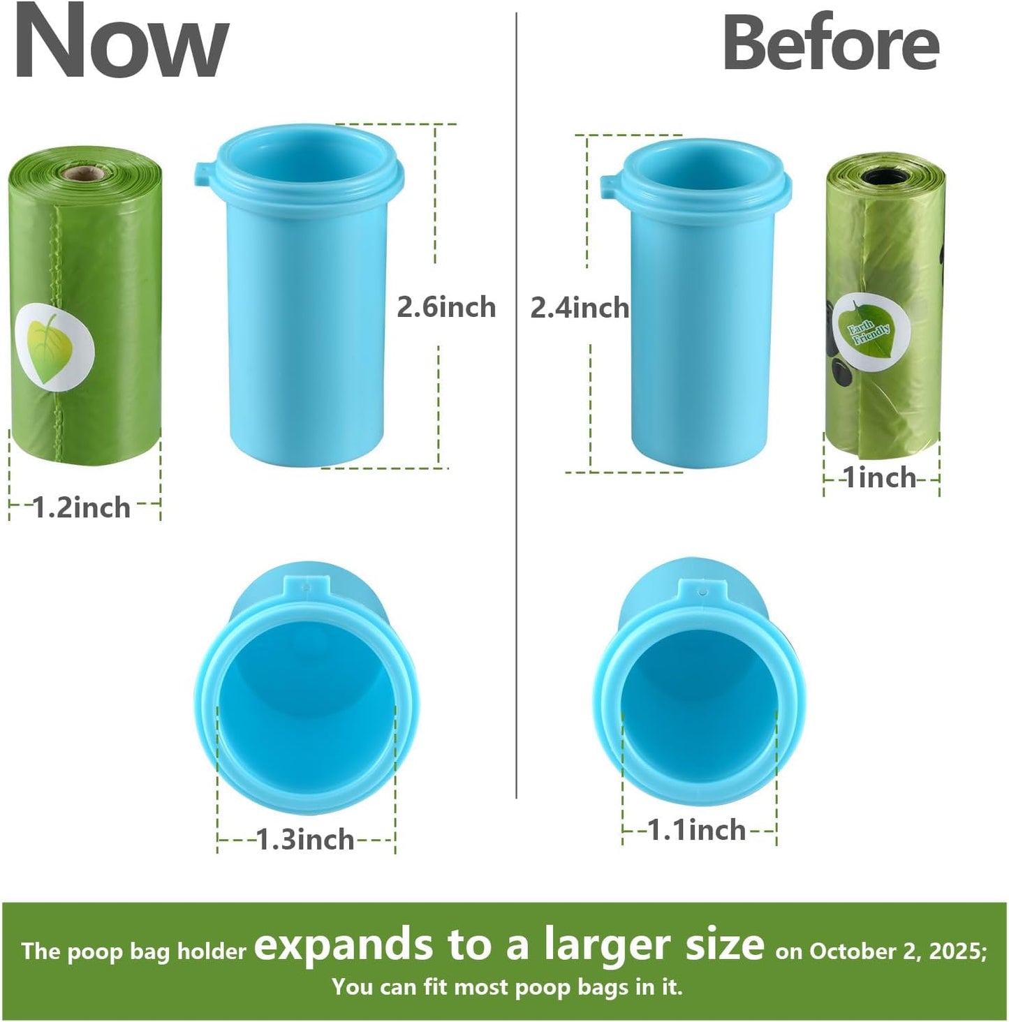 Dog Water Bottle with Food Container & Poop Bag Holder & Filter | Feeding & Hydration & Waste All in One | Travel Puppy Water Bowl | Portable Pet Dispenser | Dog Gifts | for Walking Beach