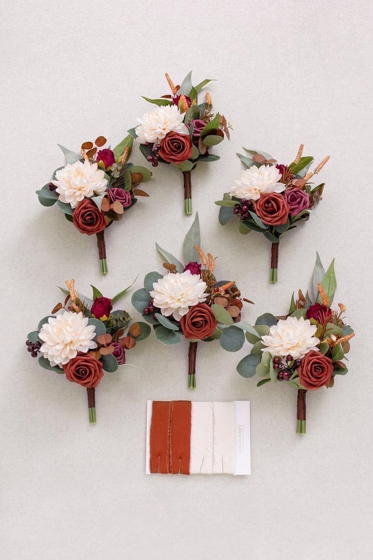 12 PCS Artificial Flowers Roses Silk Flowers Fake Long Stem Artificial Roses for Home Wedding Decorations (Yellow)