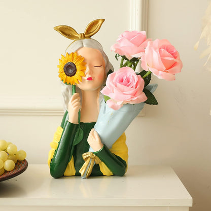 12 PCS Artificial Flowers Roses Silk Flowers Fake Long Stem Artificial Roses for Home Wedding Decorations (Yellow)