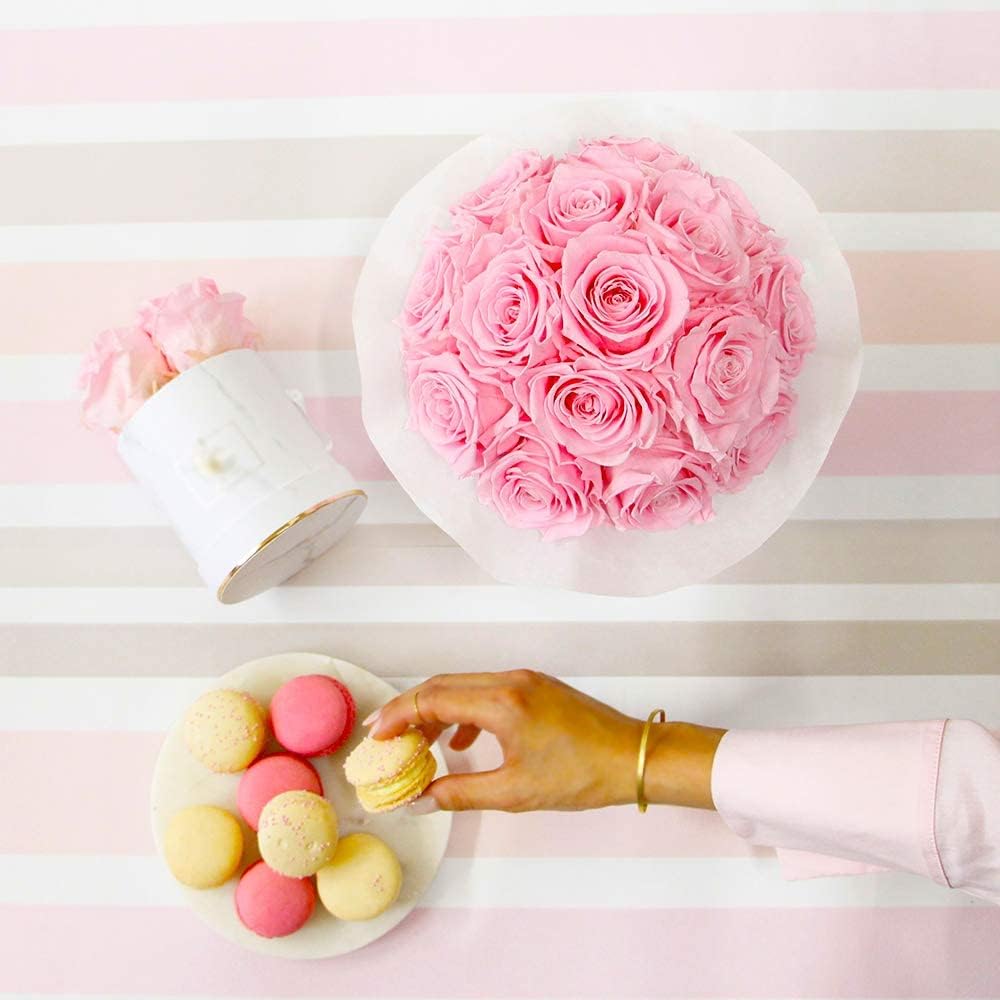 12 PCS Artificial Flowers Roses Silk Flowers Fake Long Stem Artificial Roses for Home Wedding Decorations (Yellow)