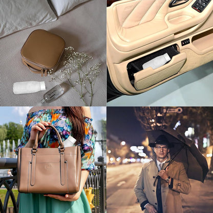 Mini Travel Umbrella Purse with Case Compact, Lightweight, UV Umbrella UPF 50+ Sun Protection, Windproof Portable Parasol for Women, Men & Kids