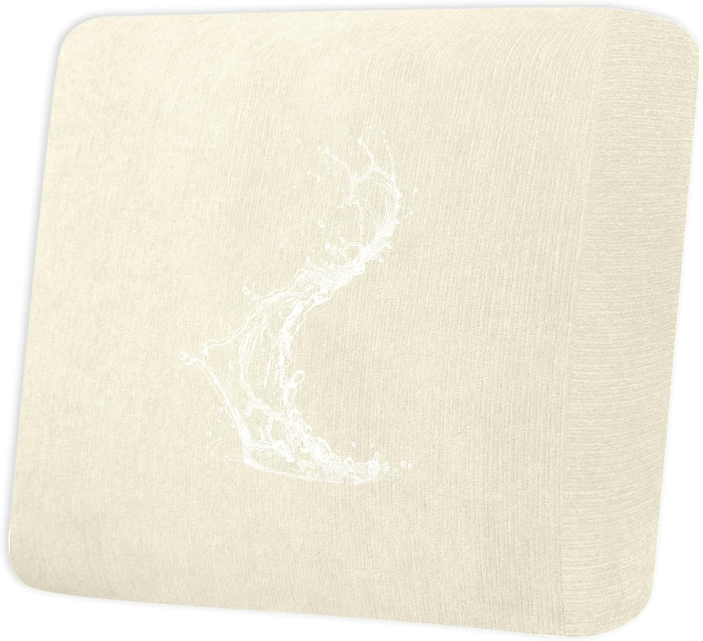 Waterproof Couch Cushion Covers - Stretch Washable Slipcover with Elastic Non-Slip Design, Furniture Protector for Pets,Kids (1 Cushion Chair, Light Yellow)