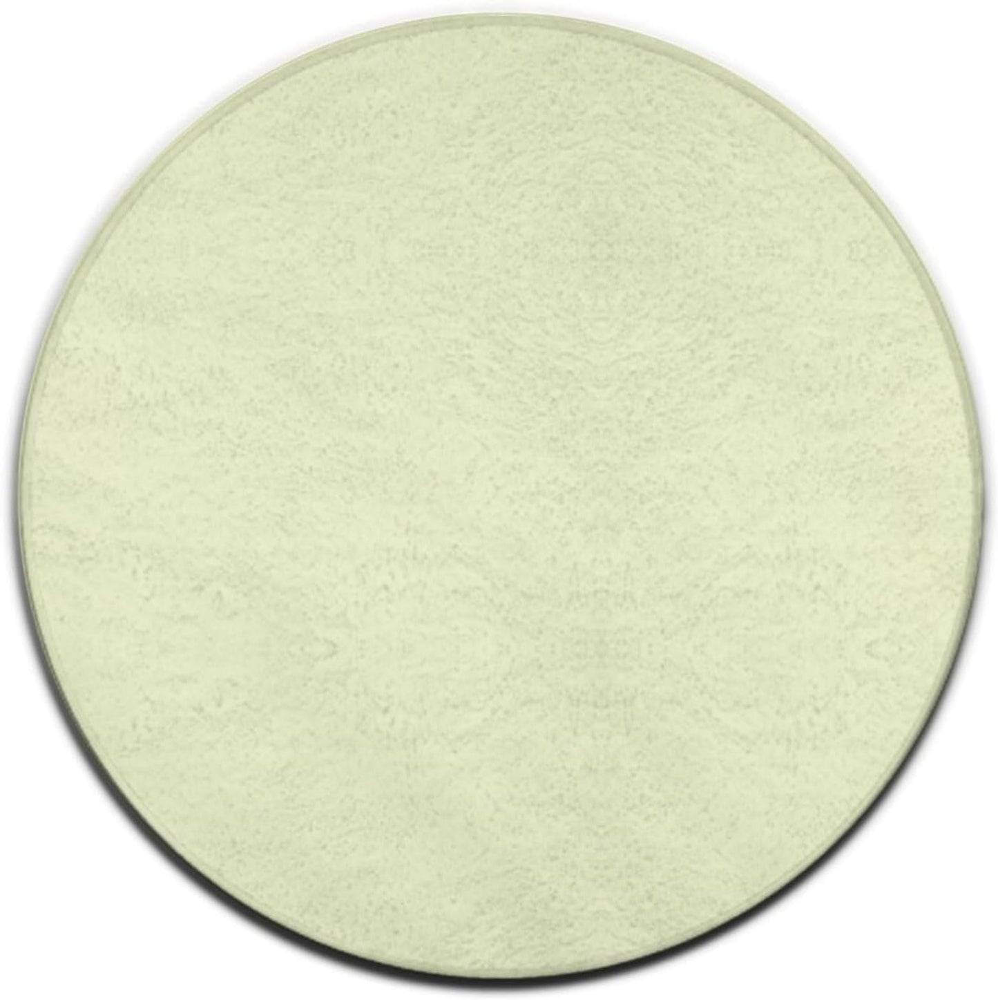 Large Home Decor Mat, Soft Round Yoga Carpet, Non Slip Machine Washable Kitchen Office Circle Rug Light Yellow