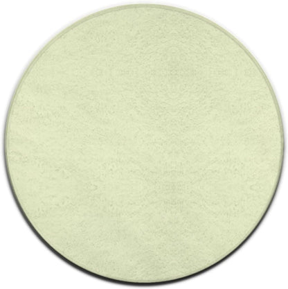 Large Home Decor Mat, Soft Round Yoga Carpet, Non Slip Machine Washable Kitchen Office Circle Rug Light Yellow