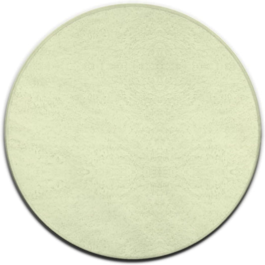 Large Home Decor Mat, Soft Round Yoga Carpet, Non Slip Machine Washable Kitchen Office Circle Rug Light Yellow