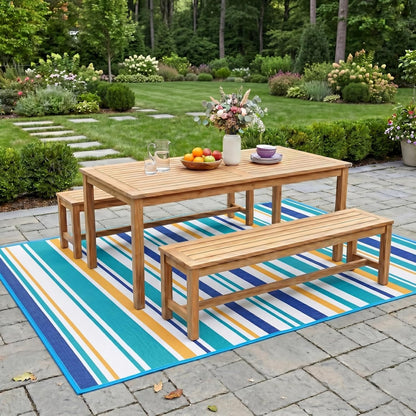 Outdoor Patio Rug Waterproof Camping - Outdoor Plastic Straw Rug Area Carpet Clearance for Outside, Porch, RV Camper, Picnic, Balcony & Backyard, Patio Decor, Clearance
