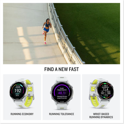 Forerunner 970 Smartwatch (Amp Yellow) + Access 600 M-XL Bundle | For Running, Training & Health | Men & Women | GPS Fitness Watch | Includes Access 600 Fitness Monitor M-XL + More