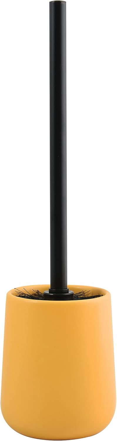 Maonie Toilet Brush Toilet Brush Set Ceramic Matt Saffron Yellow