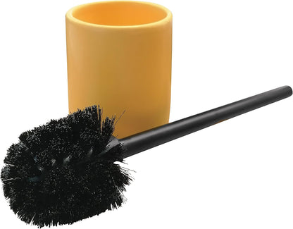 Maonie Toilet Brush Toilet Brush Set Ceramic Matt Saffron Yellow