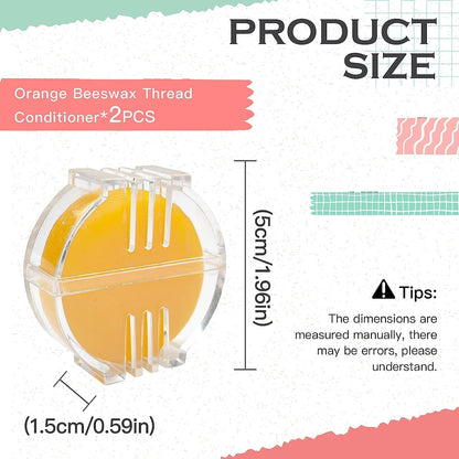 3PCS Thread Wax Thread Conditioner Beeswax for Sewing Thread Beeswax Thread Conditioner for Quilting Sewing Strengthening Line(3 Pieces) (Yellow)