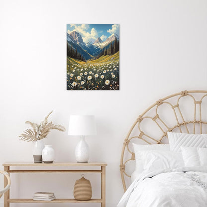 Rustic Yellow Floral Wall Art for Bathroom, Yellow and Gray Flower Butterfly on Rustic Wood Canvas Wall Art Country Wildflower pictures for Living Room Bedroom Wall Decor,16L X 12W inches